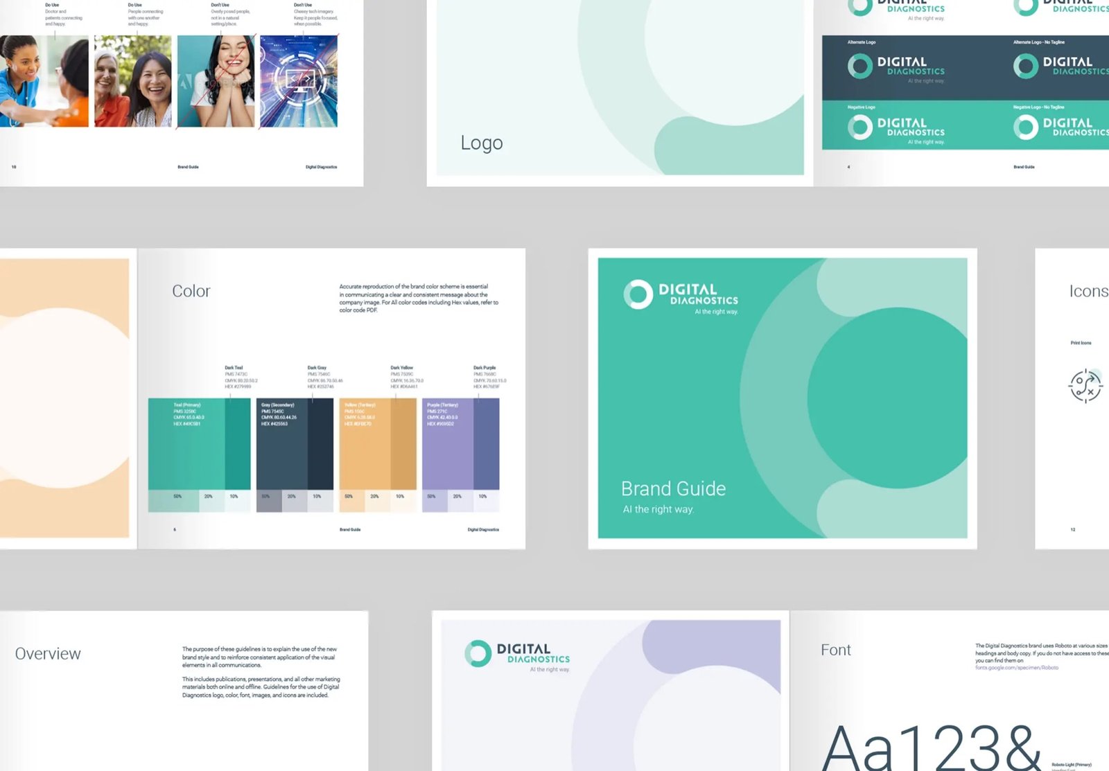 Digital Diagnostics printed collateral spreads