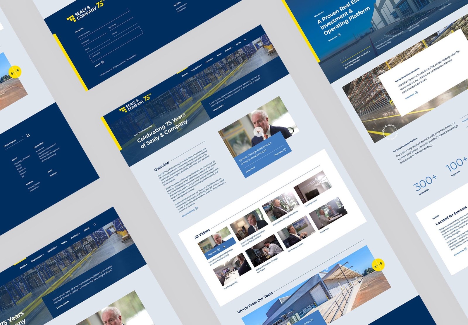 Sealy and Company website design